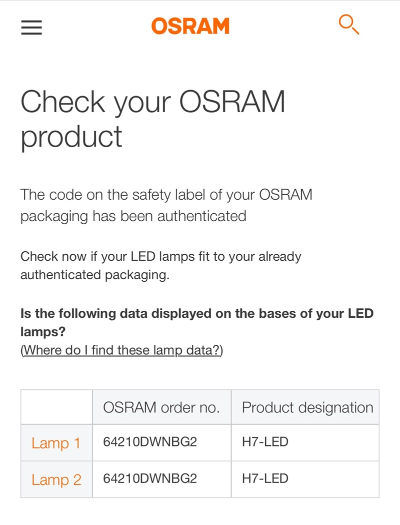 Osram H7 Led Filson Store